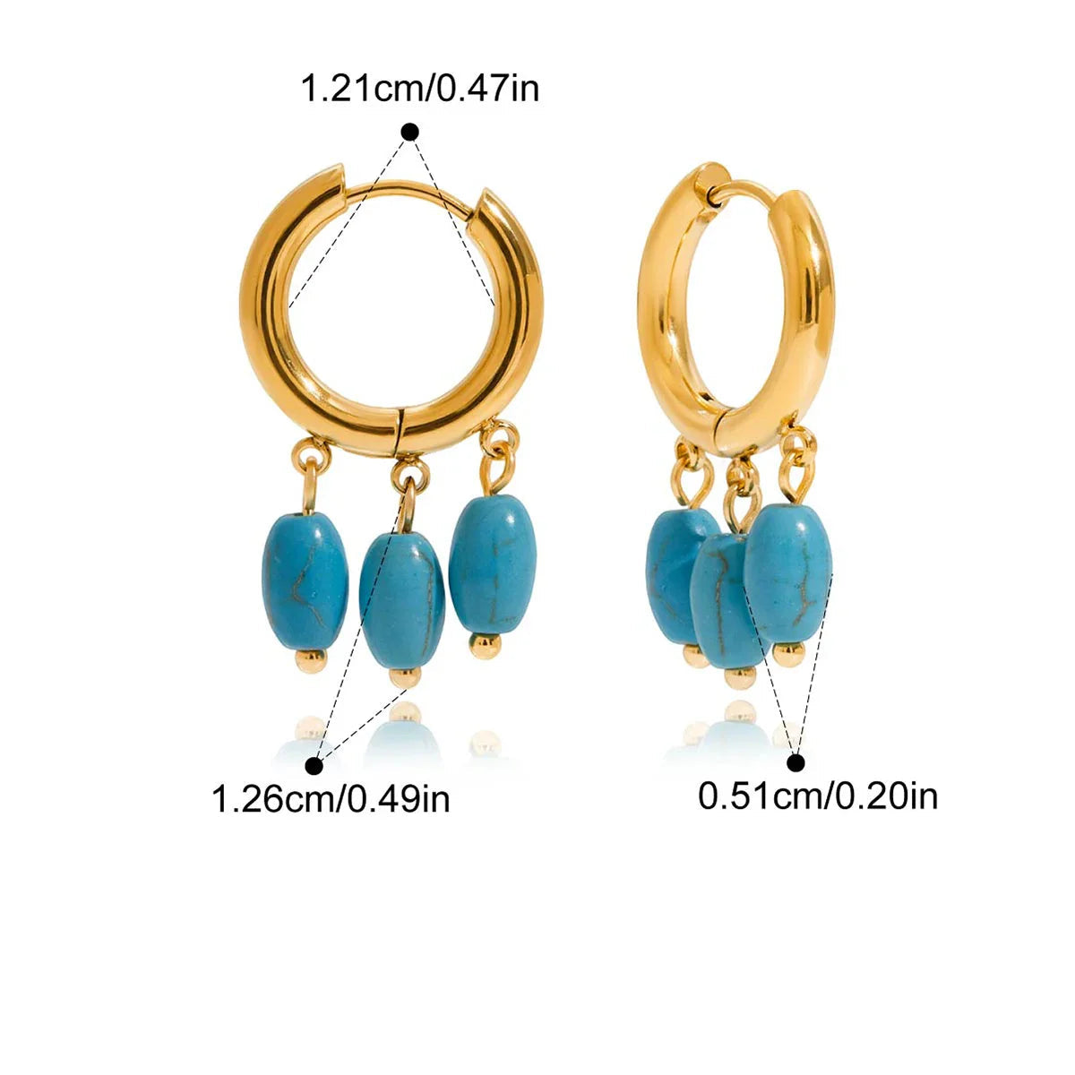 Brinco Argola Feminino Pérolas de Água Doce