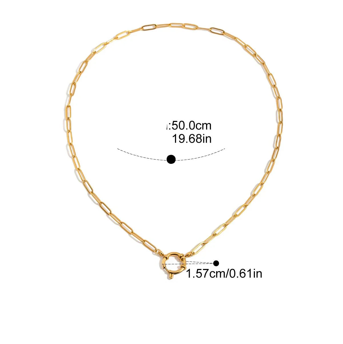 Colar de Pérola Natural Dourado Oceanic Charm