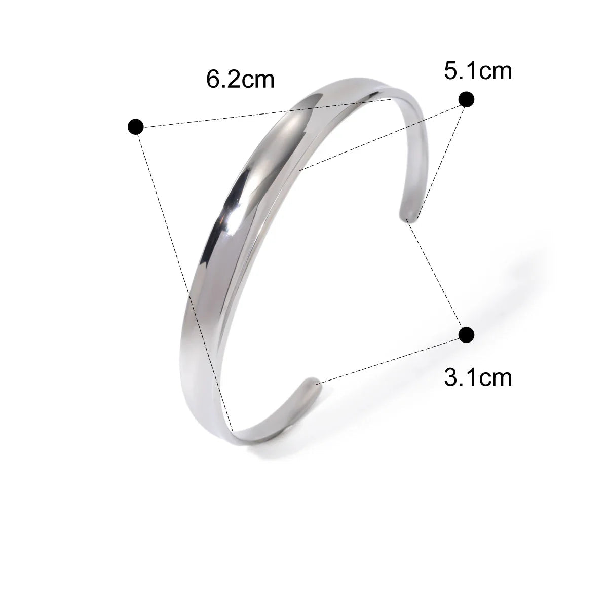 Pulseira Minimalista Feminina em Aço Inoxidável