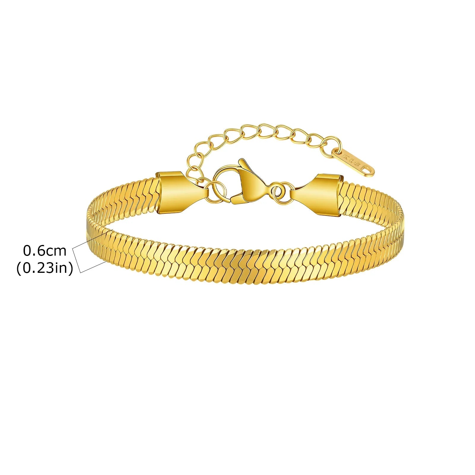 Pulseira de Aço Inoxidável com Fecho T Elegante