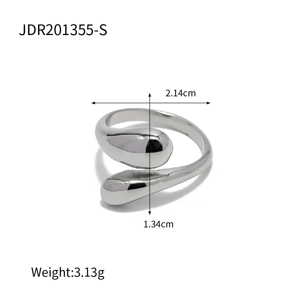 Anel de Ouro 18k Feminino Ajustável Elegante