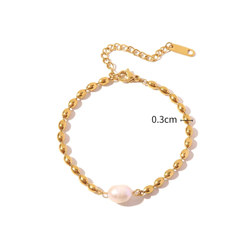 Conjunto de Pérolas Banho Ouro 18k Feminino