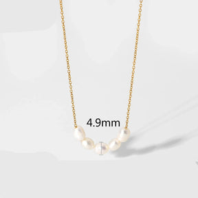 Colar Pérola Barroca Banhado a Ouro 18k