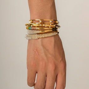 Youthway textura de metal na moda pulseira de aço inoxidável verão na moda unissex jóias para homens 2023