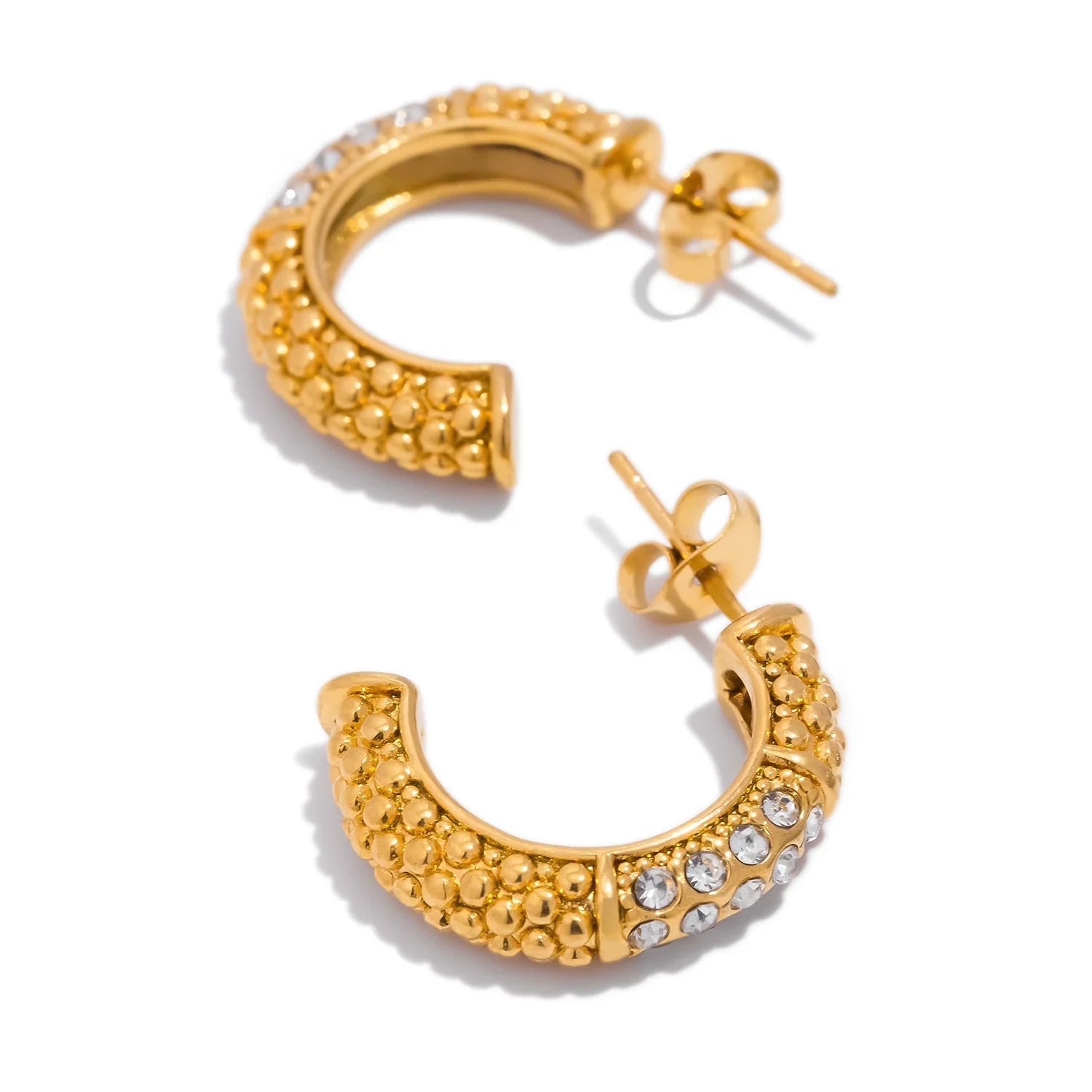 Brinco de Ouro 18k Feminino com Zircônia