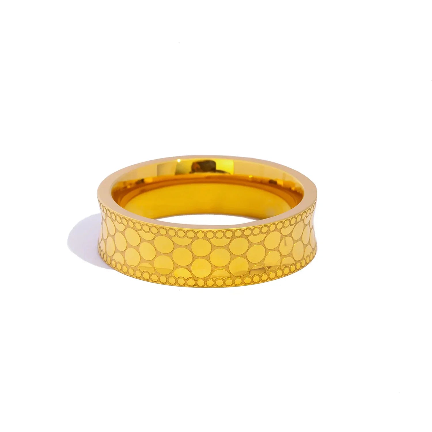 Anel Escama de Dragão Feminino Banhado a Ouro 18k