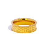 Anel Escama de Dragão Feminino Banhado a Ouro 18k