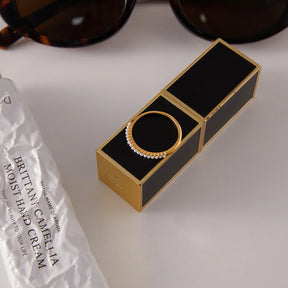 Youthway elegante imitação de pérola anéis para mulheres minimalista 18k banhado a ouro anéis de aço inoxidável simples moda jóias presente