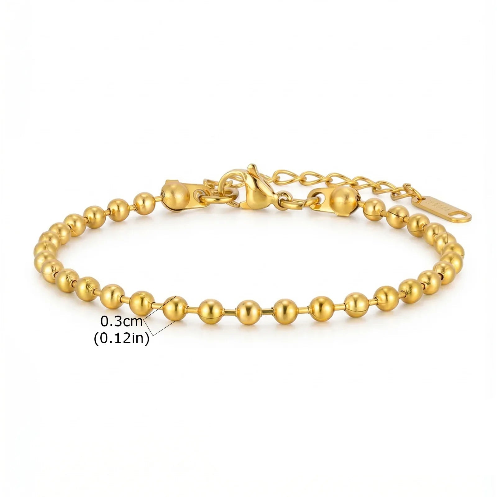Pulseira de Pérolas Banhada a Ouro Vnox