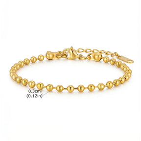 Pulseira de Pérolas Banhada a Ouro Vnox