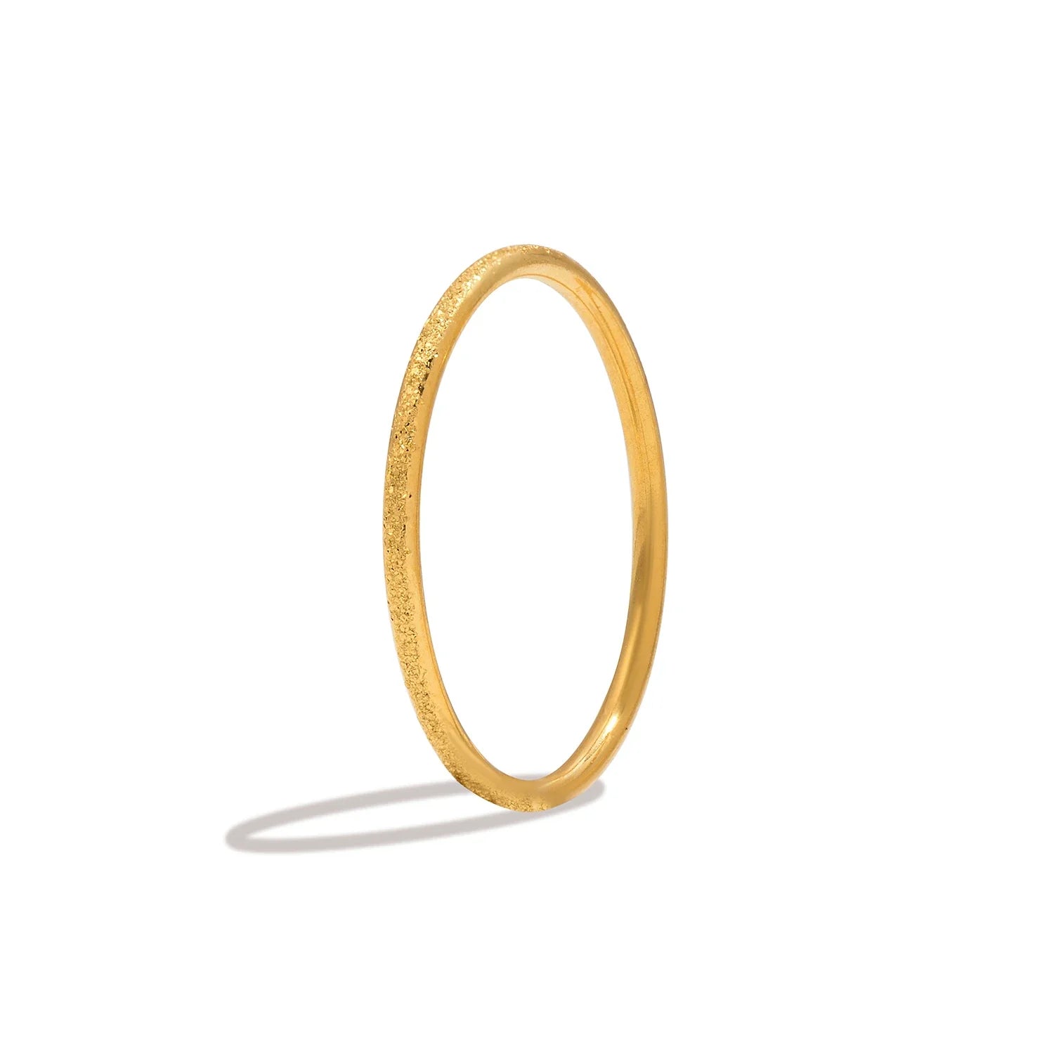 Anel Fino Minimalista Banhado a Ouro 18K