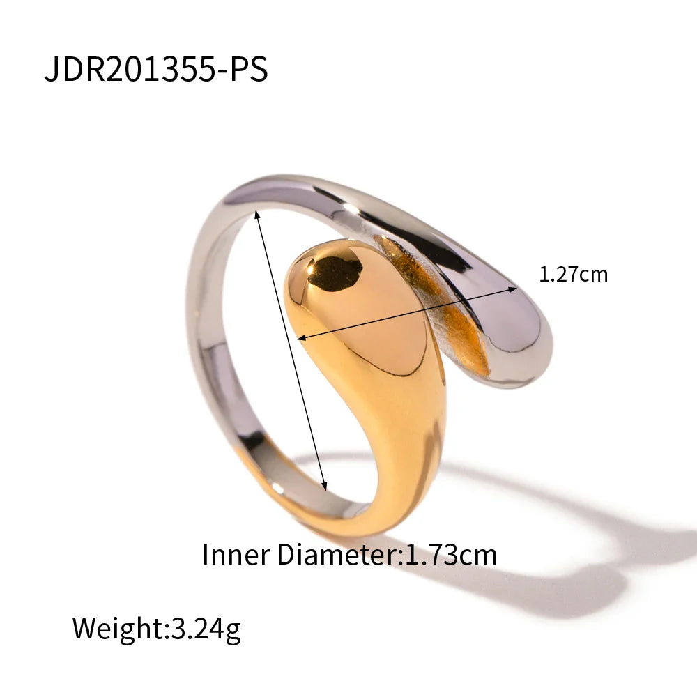 Anel de Ouro 18k Feminino Ajustável Elegante