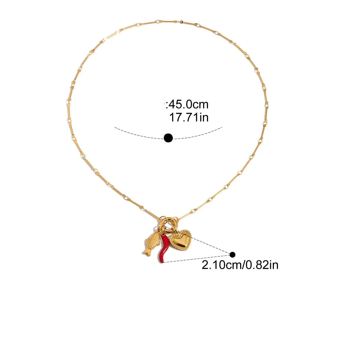 Colar de Pérola Natural Dourado Oceanic Charm