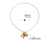 Colar de Pérola Natural Dourado Oceanic Charm