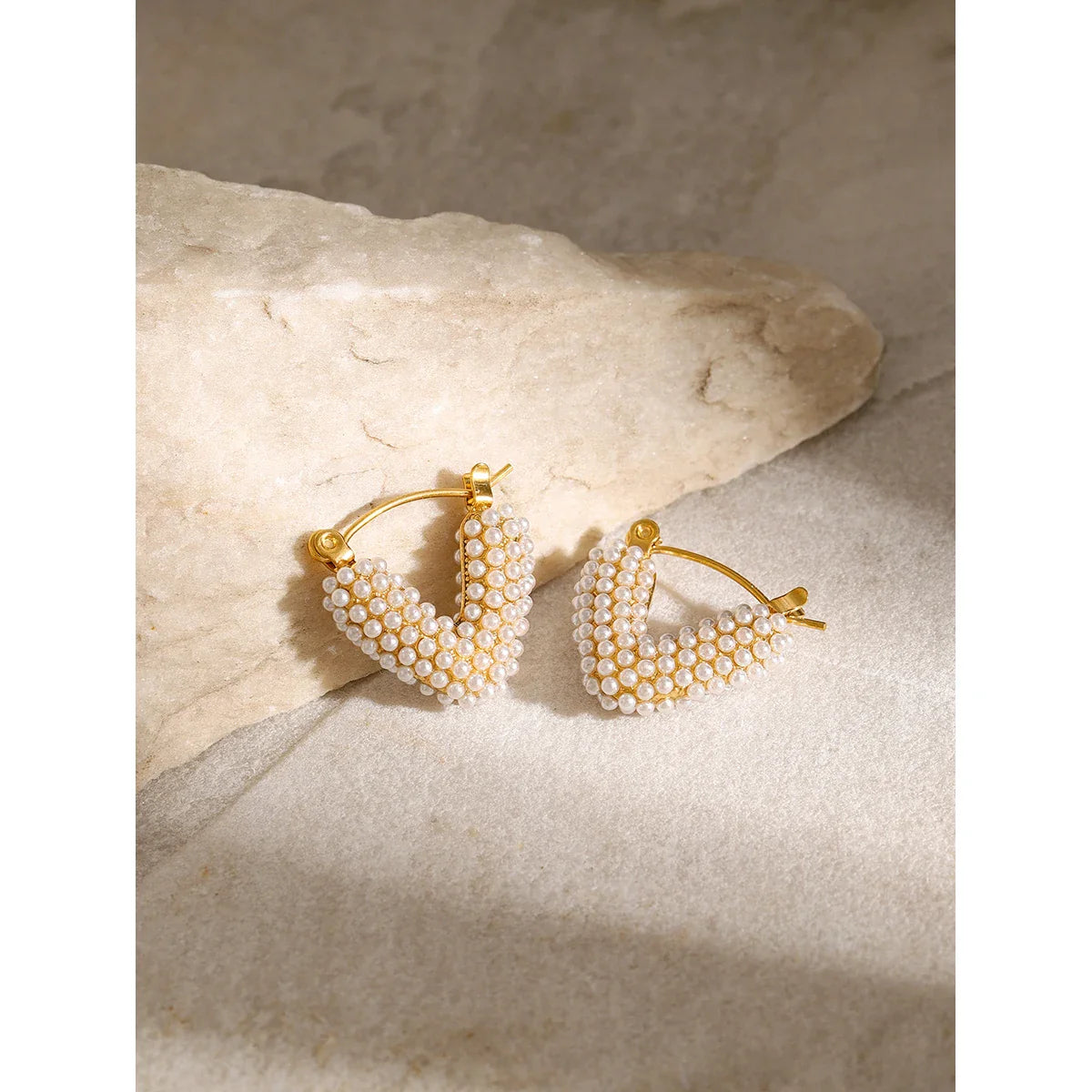 Youthway luxo zircônia cúbica pérolas brincos de argola de aço inoxidável elegante charme estilo coreano moda jóias presente feminino