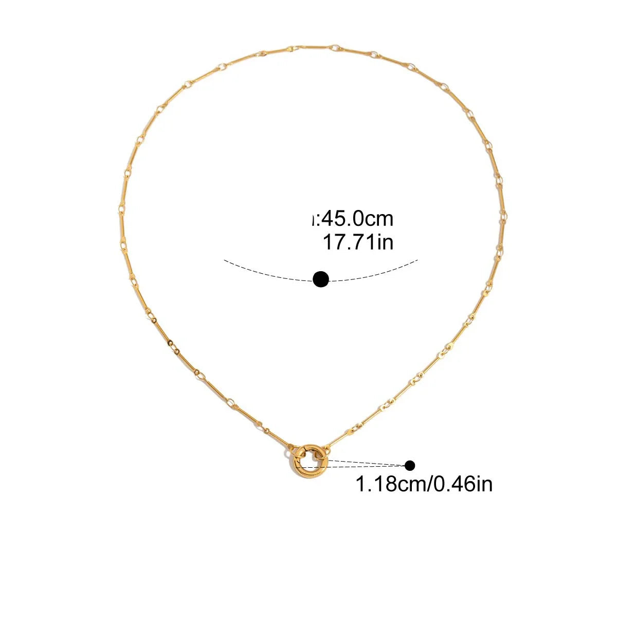 Colar de Pérola Natural Dourado Oceanic Charm