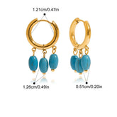Brinco Argola Feminino Pérolas de Água Doce