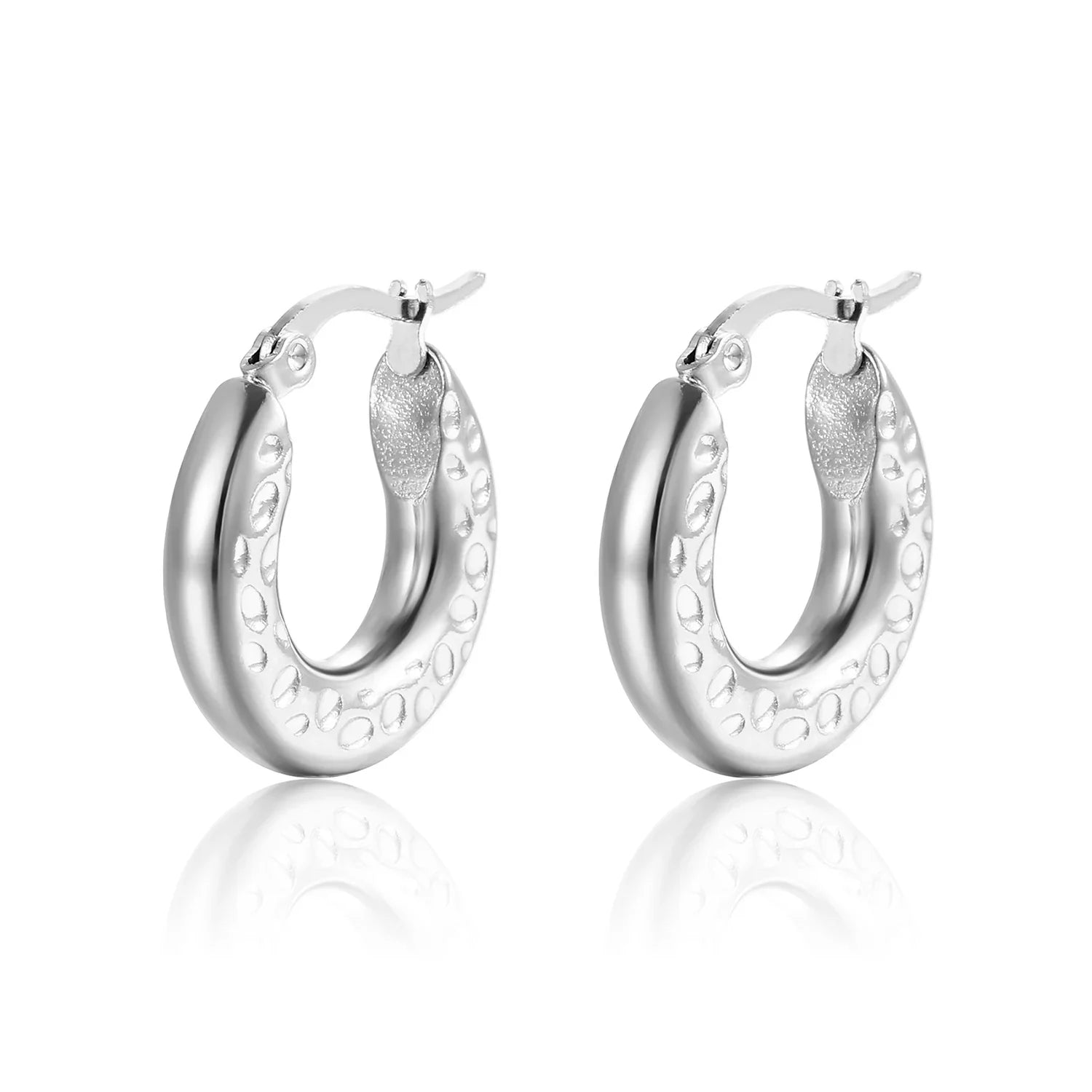 Brinco Argola Feminino Ouro PVD Elegante