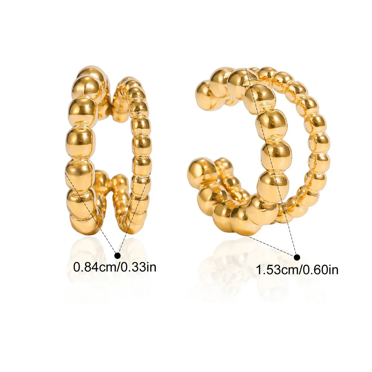 Brinco de Ouro 18k Feminino Coração e Pérolas
