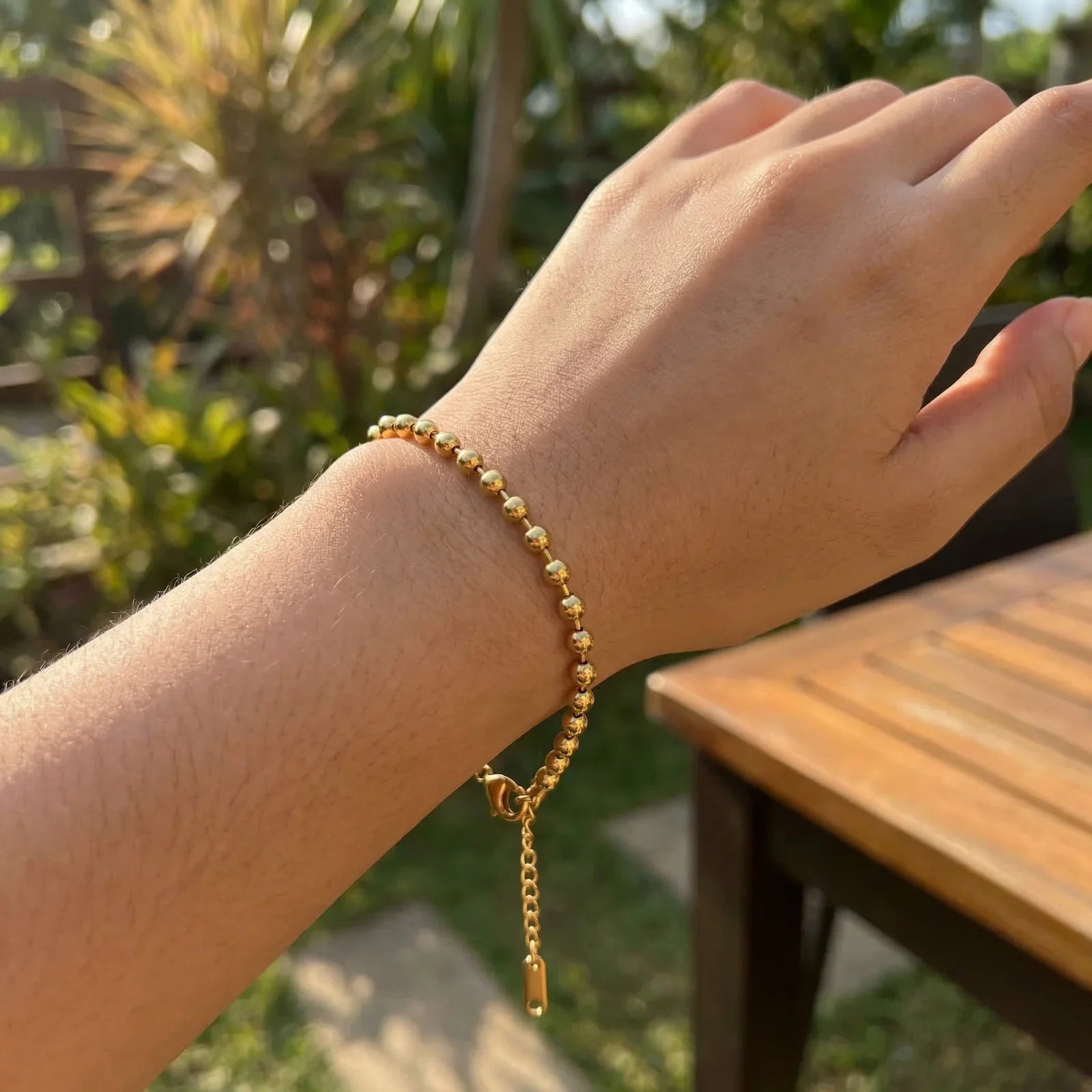 Pulseira de Pérolas Imitadas em Aço Inoxidável Vnox para Mulheres, Colares com Corrente de Pérolas Lisas Banhadas a Ouro, Joias à Prova d'Água