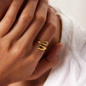 18k banhado a ouro 316l aço inoxidável chunky anéis para mulheres cruz ajustável aberto anéis jóias acessórios