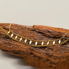 Colar Choker de Diamantes em Aço Inoxidável Banhado a Ouro 18K Hipoalergênico, Corrente Sexy para Festas, Joia Feminina