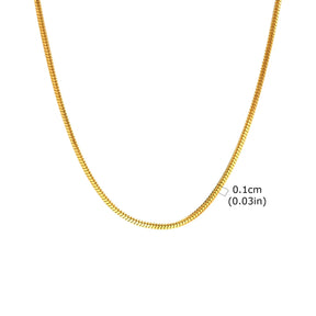 Colar Choker Feminino Banhado a Ouro 18K