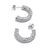 Brinco de Ouro 18k Feminino com Zircônia