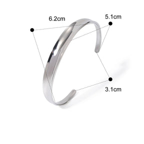 Pulseira Minimalista Feminina em Aço Inoxidável