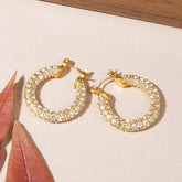 Brinco Argola Feminino Ouro 18k Luxo