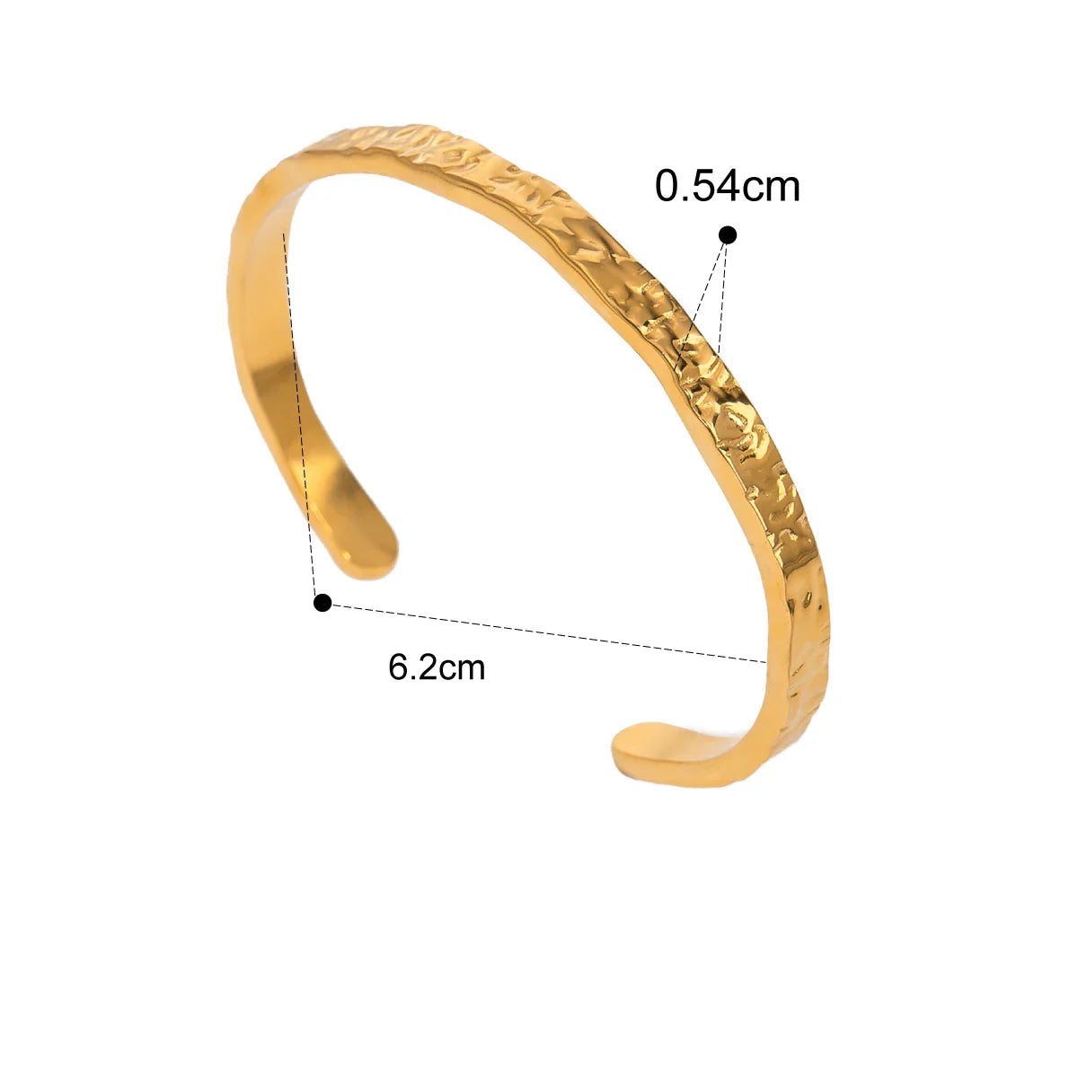 Pulseira Minimalista Aço Inoxidável Texturizada Feminina